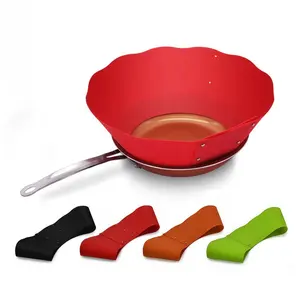 Non-Stick ajustável Silicone Splash-Proof Frying Pan Proteção Capa Silicone Splatter Guard para Pan Pot