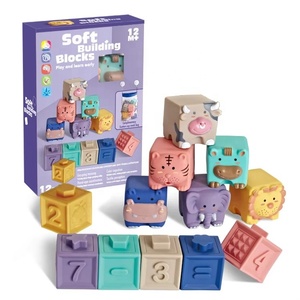 Top Manufacturing Cross-Border for Amazon Infant <strong>Puzzle</strong> Building <strong>Block</strong> <strong>Sets</strong> Soft Glue Stackable Music Toy Cognitive Relief - Product Image 5