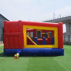 Structure gonflable commerciale avec toboggan et zone de saut <span class=keywords><strong>pour</strong></span> la <span class=keywords><strong>location</strong></span> de fêtes d'enfants - Product Image 5