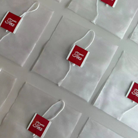 Meilleur prix, qualité alimentaire, logo personnalisé, sachet de thé en nylon thermoscellable de haute qualité avec cordon pour l'emballage des feuilles de thé