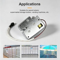 Cerradura Solenoide Delgada de 13 mm con Desbloqueo Silencioso, Sistema Push to Lock HLD3814