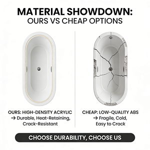 Bañera <span class=keywords><strong>de</strong></span> Hidromasaje Moderna Independiente para <span class=keywords><strong>Baño</strong></span>, Bañera <span class=keywords><strong>de</strong></span> Superficie Sólida para Interiores, para Uso Doméstico y en Hoteles, para Adultos - Product Image 3