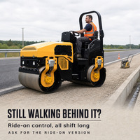 Expédition Gratuite Euro 5 CE EPA Compacteur Routier Diesel 3 Tonnes 5 Tonnes pour Béton et Asphalte Prix