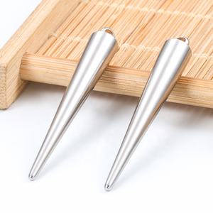 Liontin & jimat perhiasan mode pesona kerucut runcing baja tahan karat buatan tangan harga pabrik untuk Aksesori Perhiasan DIY - Product Image 6