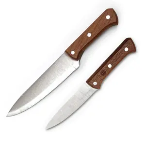 DF331キッチンフルーツナイフ木製ハンドル付き湾曲骨抜きナイフ