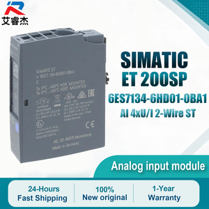 Nouveau module d'entrée analogique SIMATIC ET 200SP 6ES7134-6HD01-0BA1 original AI 4xU/I 2 fils ST 24VDC module IO PLC 6es7134-6hd01-0ba1 - Product Image 1