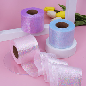 Rollo de tul de 6cm con lentejuelas brillantes, cinta de tul de 25 yardas para DIY, faldas de mesa con tutú, pompones, suministros de decoración para fiesta de cumpleaños de bebé y boda - Product Image 3