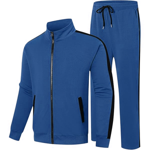 Fabricante de Conjuntos Deportivos con Cremallera Completa para Hombre, Chaqueta y Pantalones Deportivos de Tela Ligera con Opciones de Logotipo Personalizado - Product Image 4