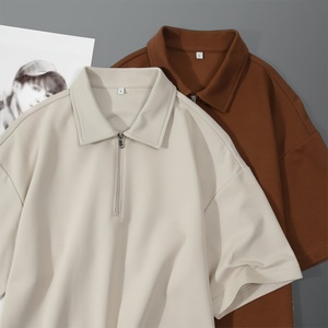 Camisetas Polo de Golf para Hombre, 220GSM, Algodón y Poliéster, Talla Grande, con Logotipo Bordado Personalizado - Product Image 4