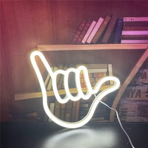 Hand Shape Letreros Neon LED dimmable USB powered ambient <b>light</b> store <b>window</b> decoration <b>light</b> street indicator <b>light</b> Customized - Product Image 5