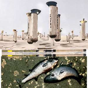 <span class=keywords><strong>Canne</strong></span> à pêche spinning, action MH H forte, moyenne rapide, 2 sections, blank en liège, 200g, pour lac, ruisseau, rivière, 2.4M 2.7M 3.0M - Product Image 2