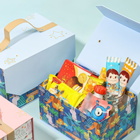 Boîte de rangement alimentaire recyclable haut de gamme personnalisée en vrac, boîte cadeau à fermeture magnétique, boîte d'emballage pliable pour mariage, vacances avec poignée