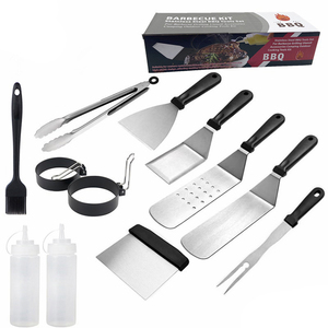 Wholesale Heavy Duty Grilling Accessories Stainless Steel <b>Tools</b> <b>Set</b> for Outdoor Camping BBQ with Cloth Bag - Product Image 5