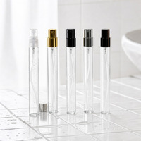 Mini-Parfümzerstäuber 10ml Leere Glasflasche mit Feinem Sprühnebel Nachfüllbarer Proben-Tester Reise-Flakon mit Individuellem Logo