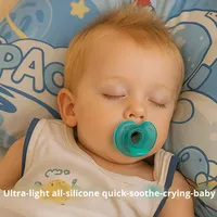 Sucette pour bébé ultra douce CE 0-18 mois Nouveau-né Sommeil et dentition Anneau de dentition en silicone Fabriqué en Chine