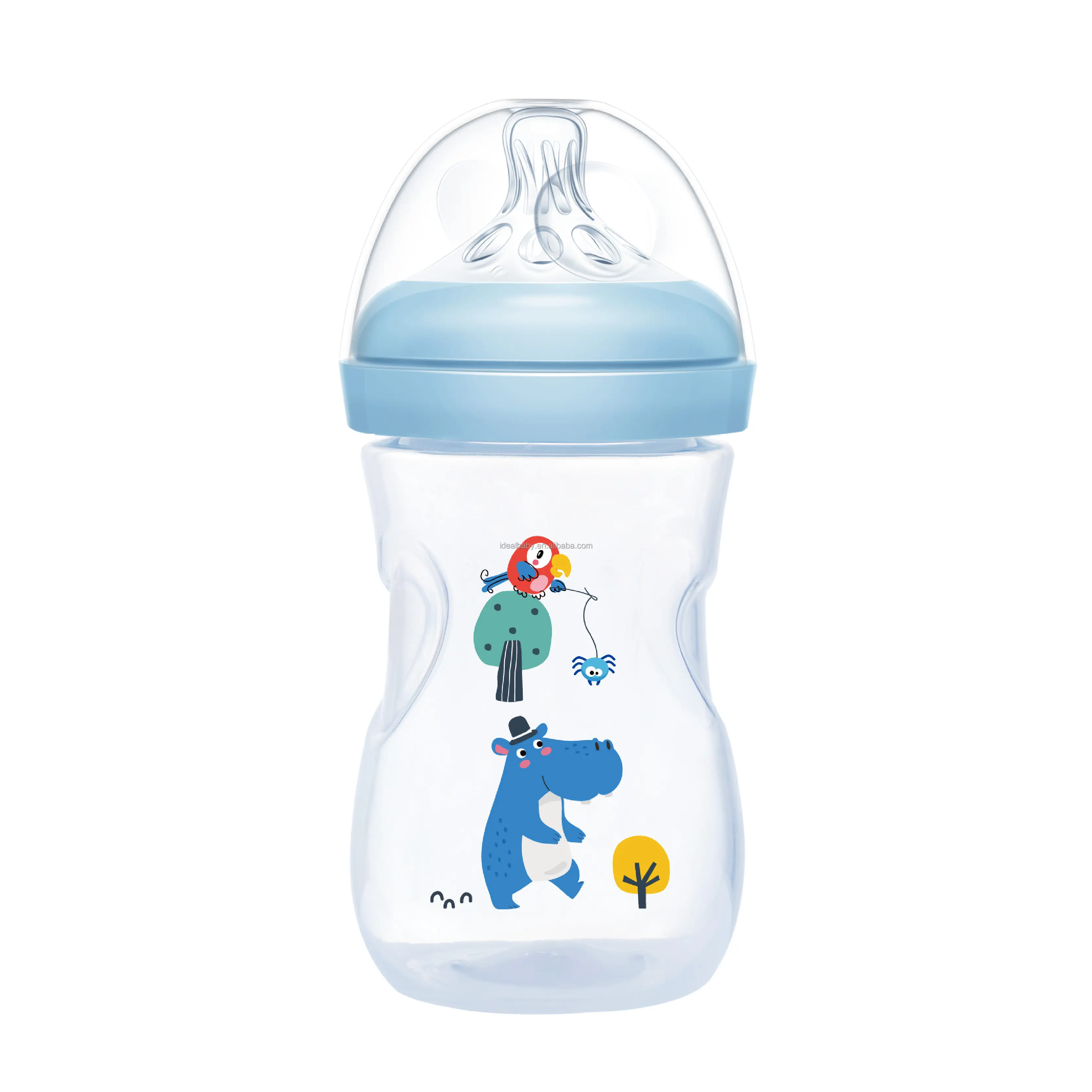 Venda quente 8oz/240ml PP Wide Neck Baby Bottle, mamadeira de bebê, BPA livre Baby Feeding Bottle