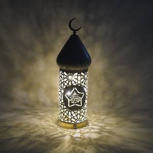 Farol LED, Farol de Hierro para el Festival del Eid, Artesanía Decorativa, Adornos Decorativos - Product Image 6