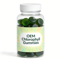Gummies de Chlorophylle Véganes à Marque Blanche OEM, Multi-Vitamines B12 C D E, avec ACV, Ashwagandha et Sureau