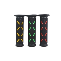 Poignées de guidon universelles de haute qualité 22 mm en caoutchouc écologique antidérapant à prise souple pour moto, VTT, scooter