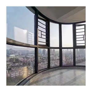 As2047 thiết kế hiện đại cao an ninh đôi kính nhôm Swing khuôn cửa sổ đôi kính đen cửa sổ lớn cho Patio - Product Image 2