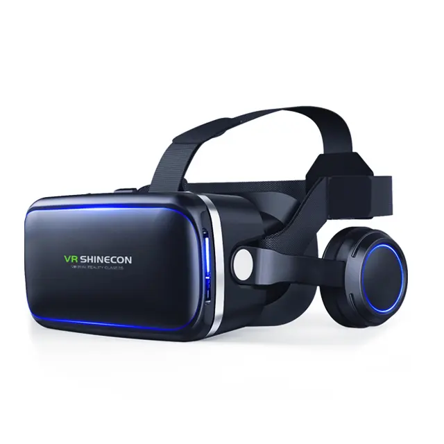 2022 New product Ar Glasses Virtual Reality Shinecon Video Glasses Headset 3d Vr Glasses Case Box For Google Cardboard Smart