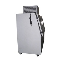 Réfrigérateur commercial personnalisable à 2 portes inclinées, avec refroidissement par ventilateur, fabriqué par un fabricant de réfrigérateurs.