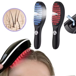 หวีแปรงไฟฟ้าสำหรับนวดหนังศีรษะอุปกรณ์ปลูกผมร่วงหวีนวดหนังศีรษะ - Product Image 2