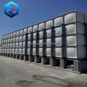 Customized Size Sectional Fiberglass Plastic Tank For Water Supply