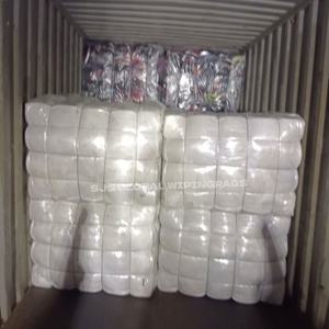 Trapos de algodón para limpieza industrial, trapos blancos de camiseta cortada para limpieza de máquinas, trapos de algodón a granel para impresión - Product Image 1