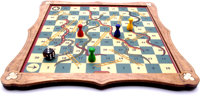 Jeu de société traditionnel en bois Brimtoy Serpents et Échelles personnalisé pour adultes et enfants