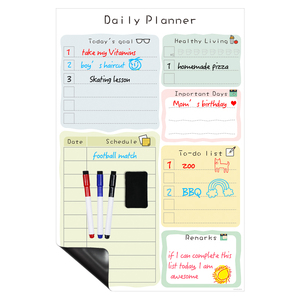 Apprendre Objectifs de vie Créer un plan quotidien Plan de vente en gros Tableau blanc - Product Image 3