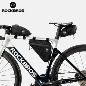 ROCKBROS Mountain Bike Road Saddle Bike Seat Bag Front Tube Frame Triangle Bag 3 in 1 Bicycle Combo Shoulder Bags