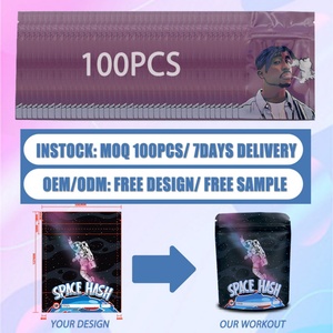 Venta al por mayor de 100 unidades de mini bolsas de mylar de 1 gramo con ventana, a prueba de humedad, con cierre zip, para dulces, galletas, Cali Packs, pedido mínimo - Product Image 6