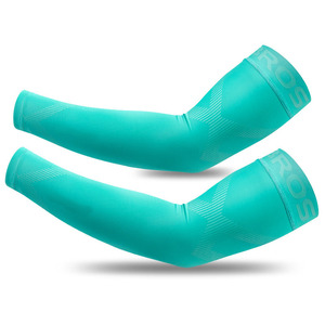 Manchons de Cyclisme ROS Noirs Anti-UV à Compression et Rafraîchissants pour Adultes Unisexe Design Sans Couture - Product Image 2