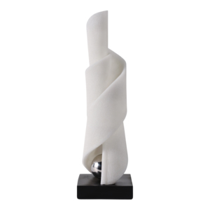 Scultura a Spirale per Arredamento Casa, Statuetta Astratta in Poliresina con Base per Mensole o Tavolini da Caffè - Product Image 3