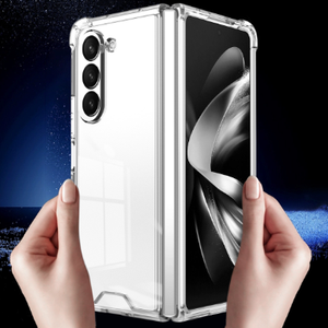 Vente chaude Transparent Antichoc PC TPU flip 4 3 Airbag Antichoc <span class=keywords><strong>Coin</strong></span> Téléphone Cas pour Samsung Galaxy Z fold 5 - Product Image 2