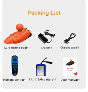 Boat Boat delfino barcaiolo Rc telecomandato 200m Radio 2.4Ghz esca amo da pesca rilasciato arancione fabbrica porcellana all'ingrosso nuovo 2025 - Product Image 2
