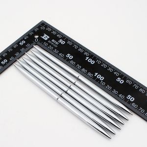 Personalized High End Simple Twist Slim <b>Pen</b> With Printing Custom Logo Fine Metal Body Barrel Clips Silver Black Hotel Ballpoint - Product Image 3