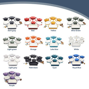 Set di 11 Pezzi di Pentole in Ghisa Smaltata Antiaderente per Cucina, Set di Casseruole e Pentole in Ferro Smaltato - Product Image 6