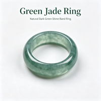 Bague en jadéite bleu glacial naturel, type A, bague unisexe de haute qualité pour couples, cadeau de bijoux