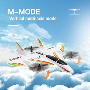 X450 Brushless RC Avion RC Planeur Aéronef 2.4G 6CH 3D/6G RC Hélicoptères Vertical Avion Télécommande - Product Image 4