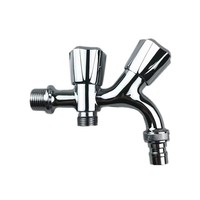 Robinet de machine à laver et d'évier à double ouverture avant-arrière, en alliage de zinc, design moderne et minimaliste, à ouverture rapide, pour le commerce extérieur