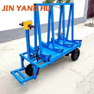 Chariot électrique de camions en verre de transport de 500kg équipé de dalles de verre en pierre de marbre L chariot de support de cadre - Product Image 5