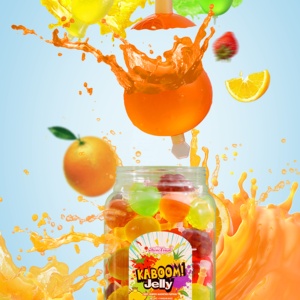 Mini <span class=keywords><strong>Crush</strong></span> Bonbons de gelée de fruits à presser, aux saveurs variées, en forme de dessins animés pour enfants, sachet/bocal de 25 unités - Product Image 5