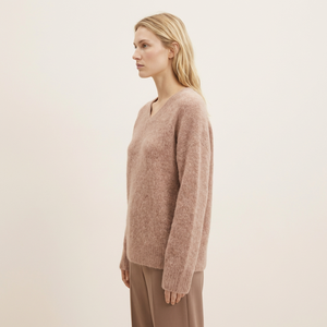 OEM <strong>Women</strong> Cashmere Wool Blend Crew Neck <strong>Long</strong> Sleeve Knit Pullover <strong>Jumper</strong> <strong>for</strong> <strong>Women</strong> Cashmere Wool Knit Sweater - Product Image 5