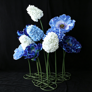 Fleur artificielle géante en soie de 50 cm, rose/violette/blanche/rouge/jaune, coquelicot pour <span class=keywords><strong>jardin</strong></span>, hôtel, bureau, accessoires de photographie - Product Image 5
