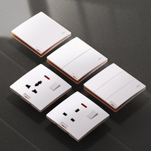 Vbqn tiêu chuẩn người Anh nhà máy bán buôn Chất lượng cao ISO cấp giấy chứng nhận Trắng phổ 32A chuyển đổi ổ cắm với Neon - Product Image 4