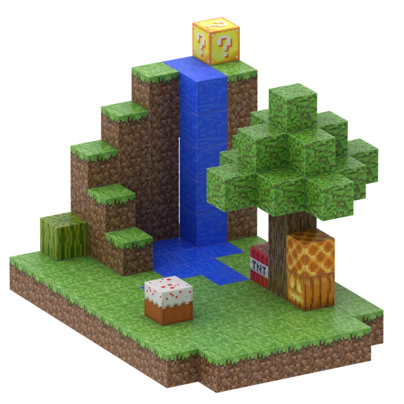 2024 nuevos juguetes creativos de bloques de construcción de imanes para niños DIY My World Minecraft bloques de montaje juego de imán caliente