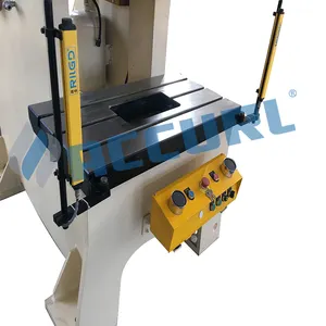 ACCURL स्वचालित धातु सिक्के बनाने वाली स्टैम्पिंग डीप थ्रोट सी फ़्रेम हाइड्रोलिक प्रेस मशीन
