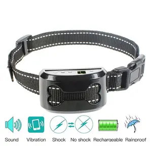 Beeper Smart Vibrate Shock Choke E Electric Dog Collar For Dog